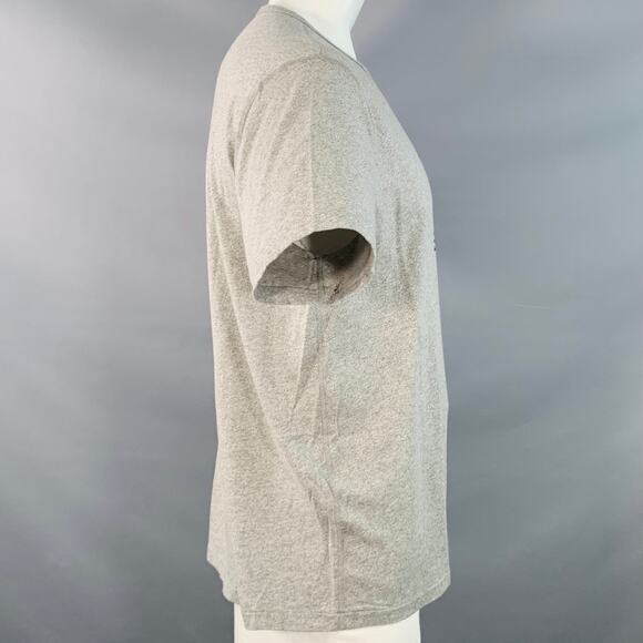 RRL by RALPH LAUREN Size XL Grey Logo Cotton Jersey T-shirt - Picture 3 of 7